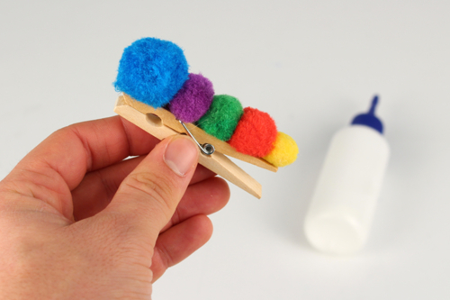 Pince à linge mémo Chenille