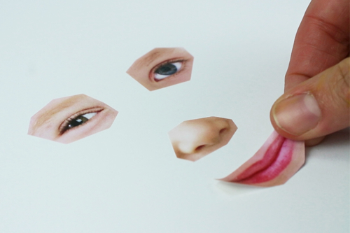 Portraits rigolos avec la technique de l'encre soufflée