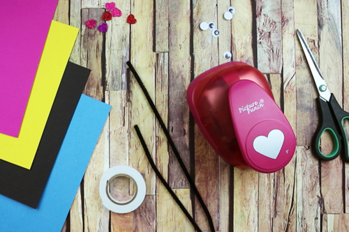 Carte abeille coeurs