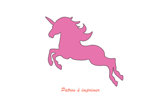 Imprimez le motif Licorne - 