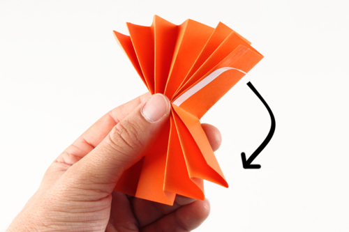 Petites citrouilles en papier