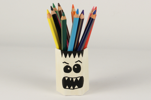 Pot à crayons phosphorescent