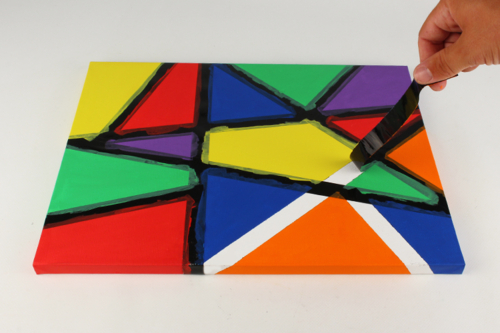 Mon premier tableau d'art abstrait