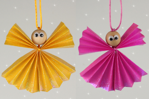 Anges de Noël en papier
