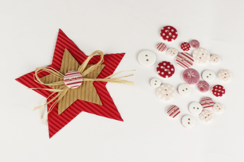 Etoiles de Noël en carton ondulé