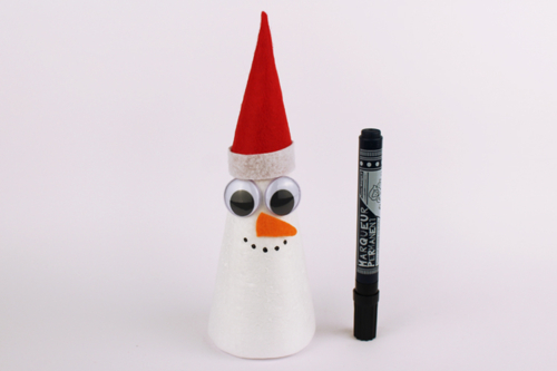 Bonhomme de neige conique