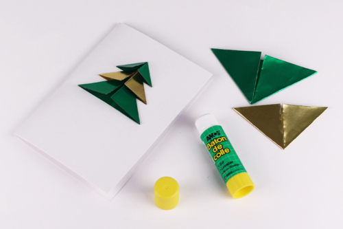 Carte sapin origami 3D