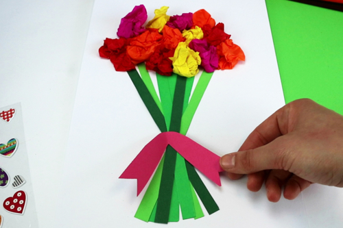 Carte bouquet de fleurs