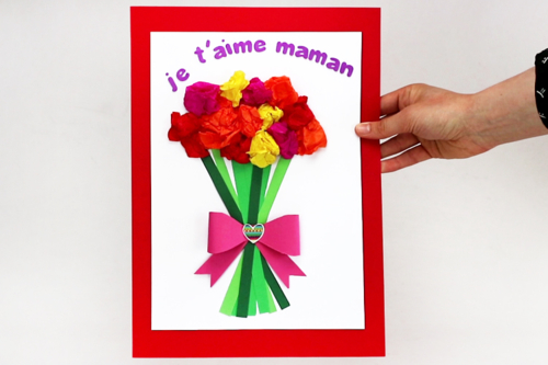 Carte bouquet de fleurs