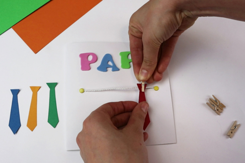 Carte cravates fête des pères