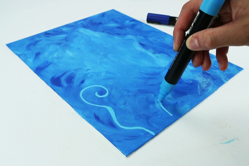 Tableau 3D : Baleine et bateau pirate