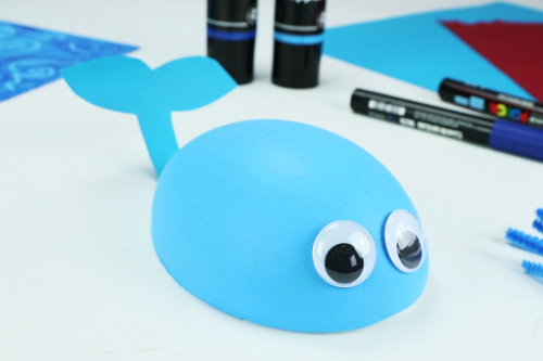 Tableau 3D : Baleine et bateau pirate