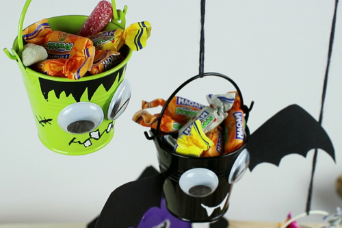 Mini seaux à bonbons pour Halloween