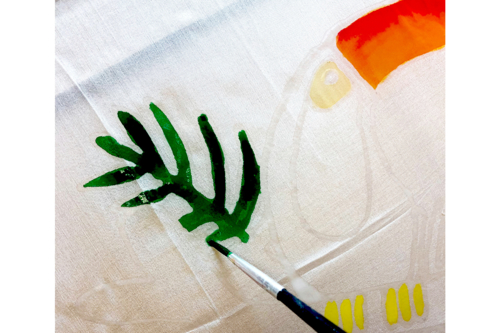 Application de la peinture -