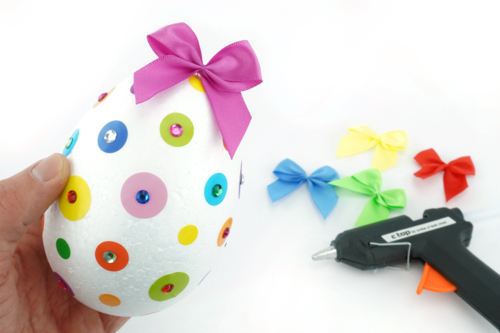 Heitmann Eierfarben, Nid De Pâques Scintillant Argenté - Bleu Vert Et Rouge - Film à Paillettes - Couleur Froide - 1 Pièce