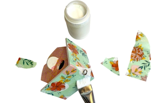 Étape 5 : Recouvrir tout le nichoir - 