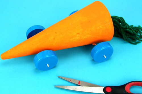 Jouets De Pâques – 8 Voitures Carottes Avec Lapins Et 8 œufs à Tordre, Sans Piles
