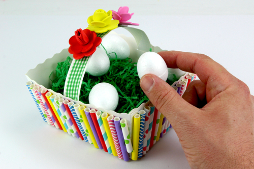 3PCS Paniers à Oeufs De Pâques Pâques Paniers De Rangement Tissé Paniers à œufs De Pâques