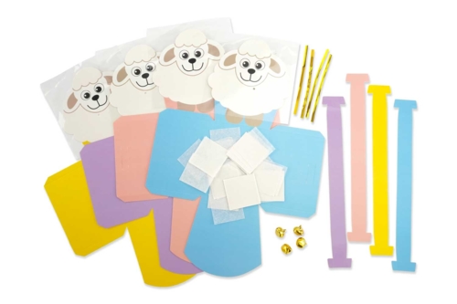 Le matériel pour faire 4 paniers  : - 