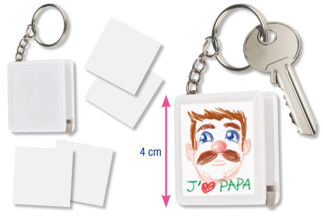  Porte-clef mètre  - Porte-clés - 10doigts.fr