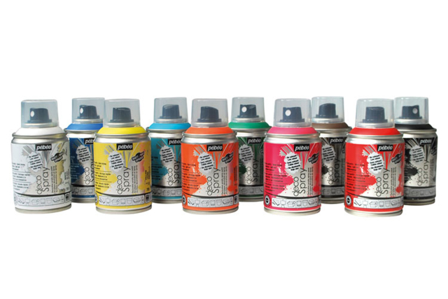 10 bombes peinture decospray - Bombe de peinture aérosol pour vos projets créatifs et artistiques - 10doigts.fr