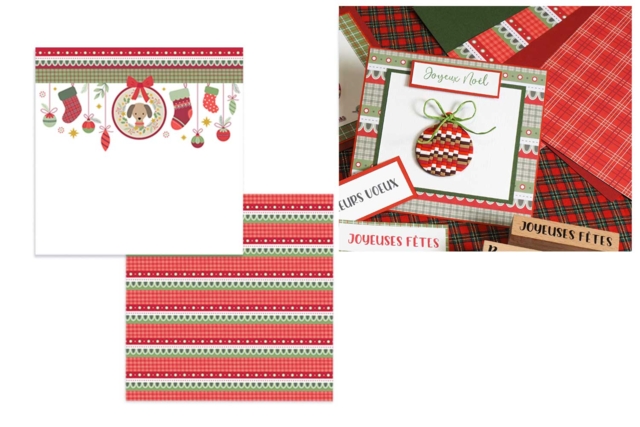 10 feuilles Noel WOOFY - Papiers saisonniers - 10doigts.fr