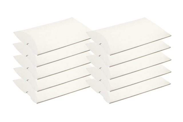 10 pochettes carton blanc - Boîtes et corbeilles en carton - 10doigts.fr