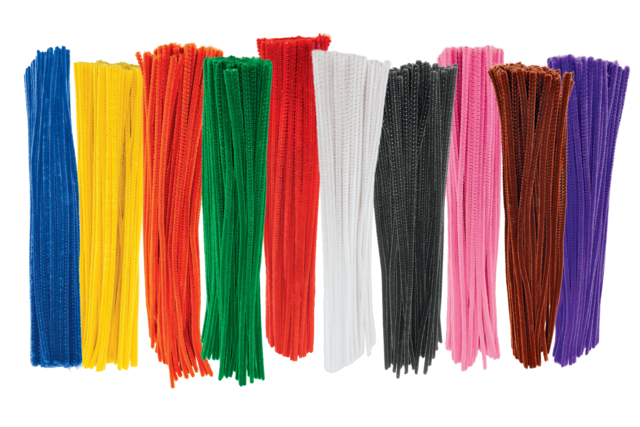 100 chenilles loisirs créatifs 30 cm - Chenilles, cure-pipe - 10doigts.fr