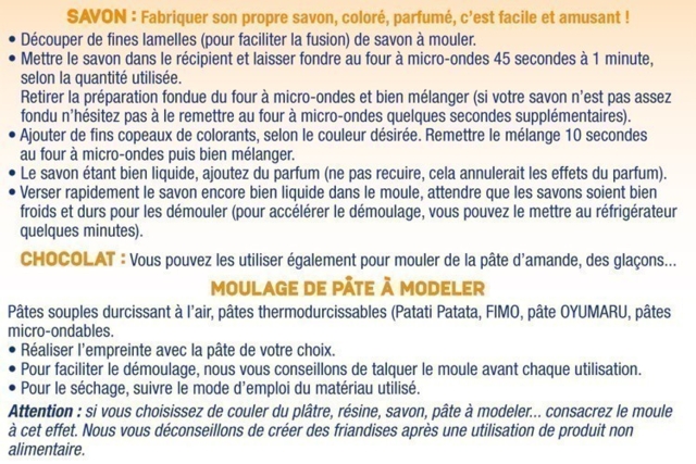 Conseils et astuces pour l'utilisation des moules (suite) - Moules pour plâtre, savon, béton ... - 10doigts.fr