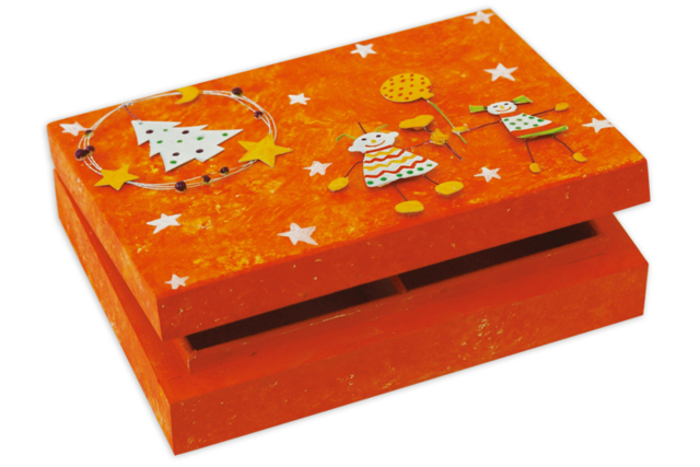 Boîte à cartes en bois : idée Créa - Boîtes en bois à décorer - 10doigts.fr
