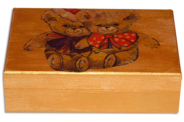 Boîte à cartes en bois : idée Créa - Boîtes en bois à décorer - 10doigts.fr