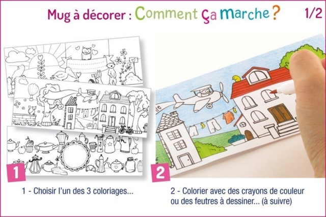 Mug à décorer - Plastique Transparent - 10doigts.fr