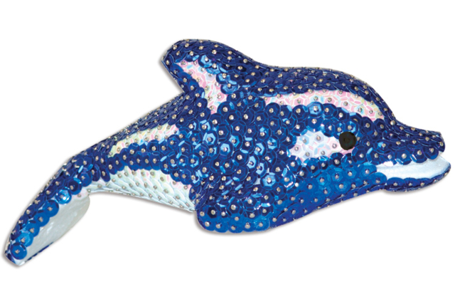 Dauphin en polystyrène 17 x 6 cm - Animaux en polystyrène - 10doigts.fr