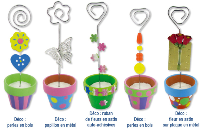 Pot en terre cuite - Supports en céramique à décorer - 10doigts.fr
