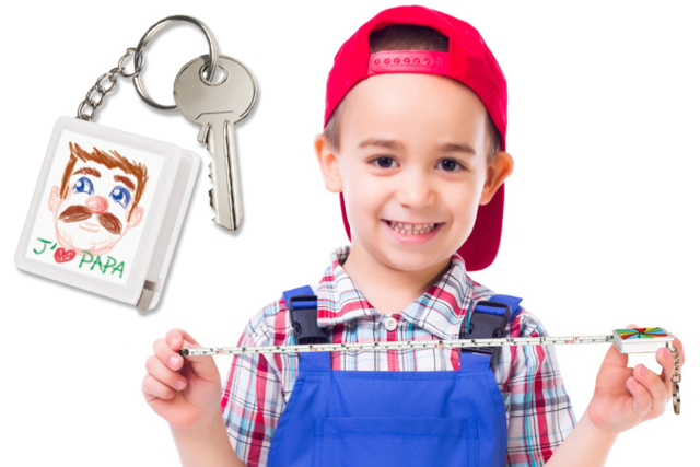 Porte-clef mètre   - Porte-clés - 10doigts.fr