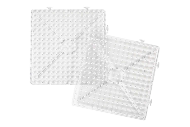 2 plaques perles maxi  - Perles à repasser 1 cm - 10doigts.fr