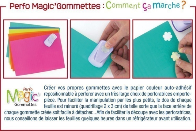 Papier adhésif spécial gommettes - Stickers fantaisies : personnalisez toutes vos créations - 10doigts.fr