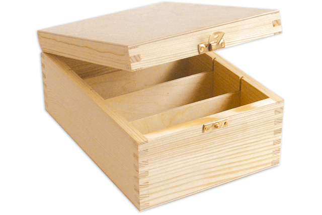 Boîte à photos en bois - Boîtes en bois à décorer - 10doigts.fr