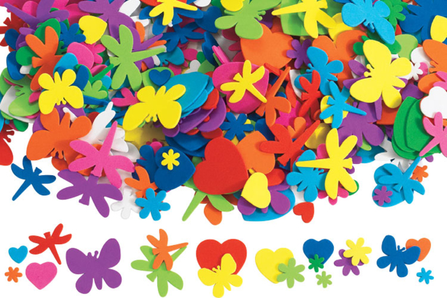 Motifs printanniers en caoutchouc souple - Thème Printemps - Eté - 10doigts.fr