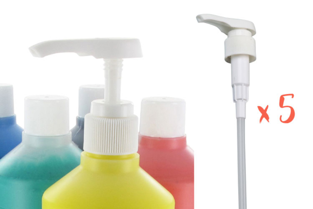 Pompes doseuses pour bidon peinture et colle - Peinture gouache 10doigts : la qualité professionnelle pour les enfants - 10doigts.fr