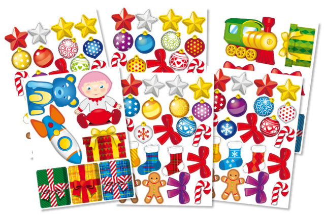 Sapin géant 3D + 98 gommettes - Kits créatifs de Noël pour les enfants - 10doigts.fr