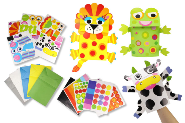 Marionnettes animaux - Kits clés en main - 10doigts.fr