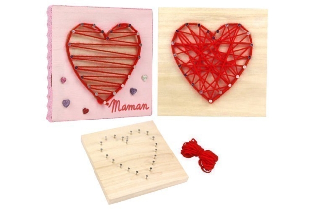 Kit String Art - String Art pour enfants : l'art de créer avec des fils - 10doigts.fr
