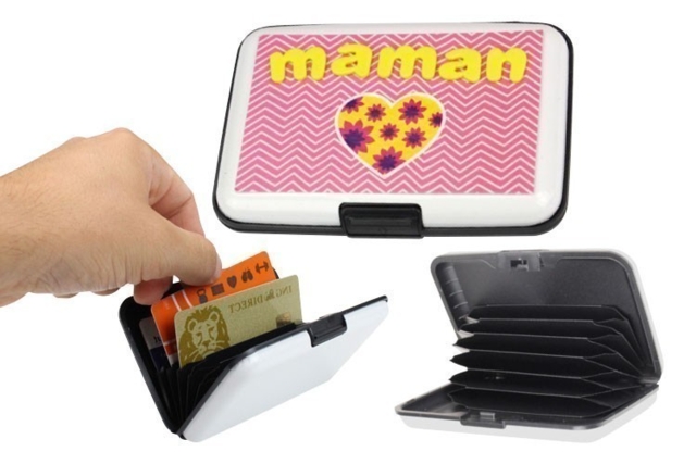 Porte-carte à customiser - Plastique Opaque - 10doigts.fr