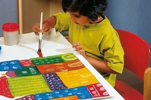 Gouaches 10 DOIGTS 1 litre - Ultra lavable - Peinture gouache 10doigts : la qualité professionnelle pour les enfants - 10doigts.fr