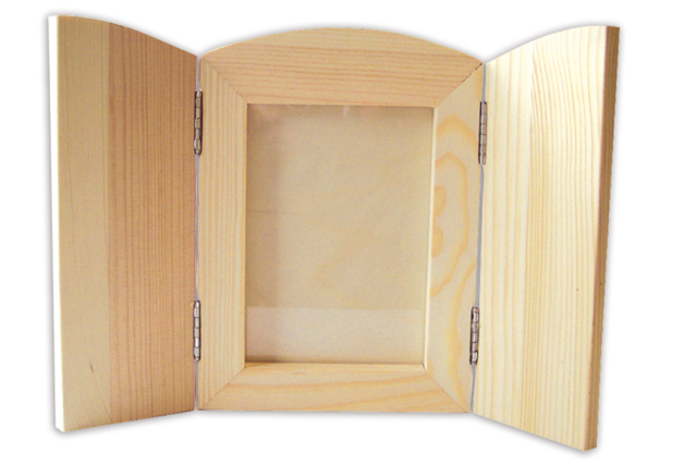 Cadre pliable en bois - Cadres photo en bois à décorer - 10doigts.fr