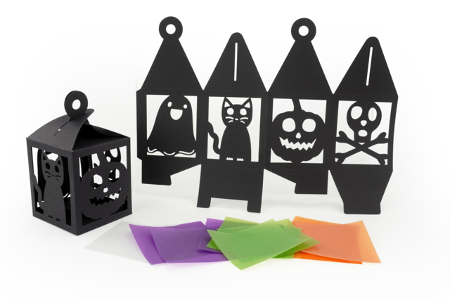 4 Lanternes d’halloween - Kits créatifs Halloween - 10doigts.fr