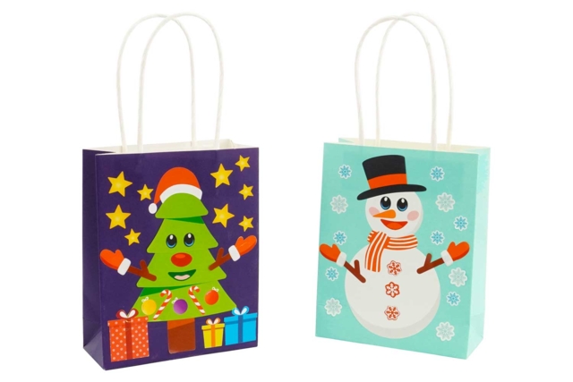 4 sacs à personnaliser noel - Papiers cadeaux et sacs - 10doigts.fr