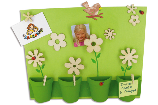 Fleurs en bois naturel - Décorations en bois brut : tranches et bois naturel déco - 10doigts.fr