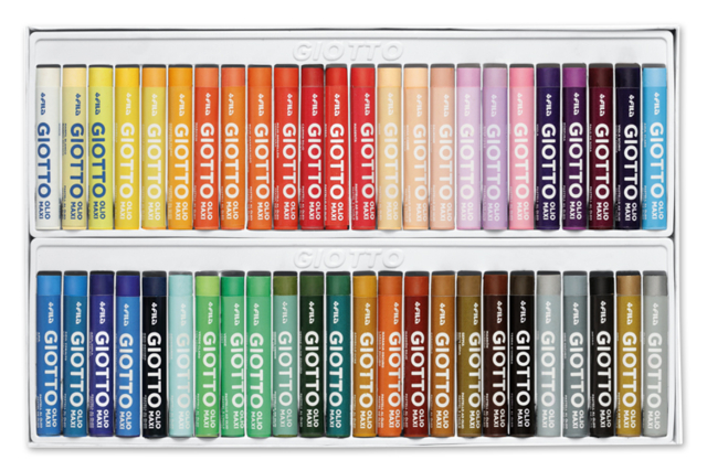 48 pastels à l'huile giotto - Pastels et fusains : l'art de la couleur et du contraste - 10doigts.fr